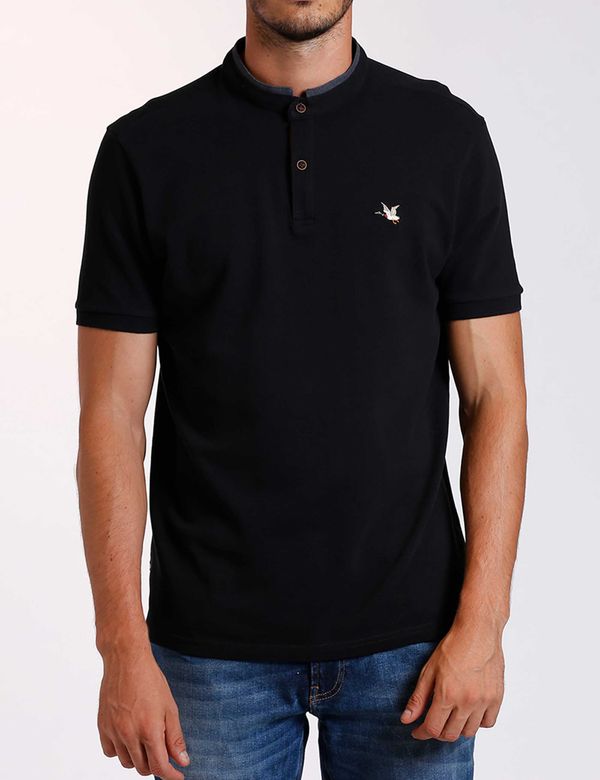 polo cuello mao hombre